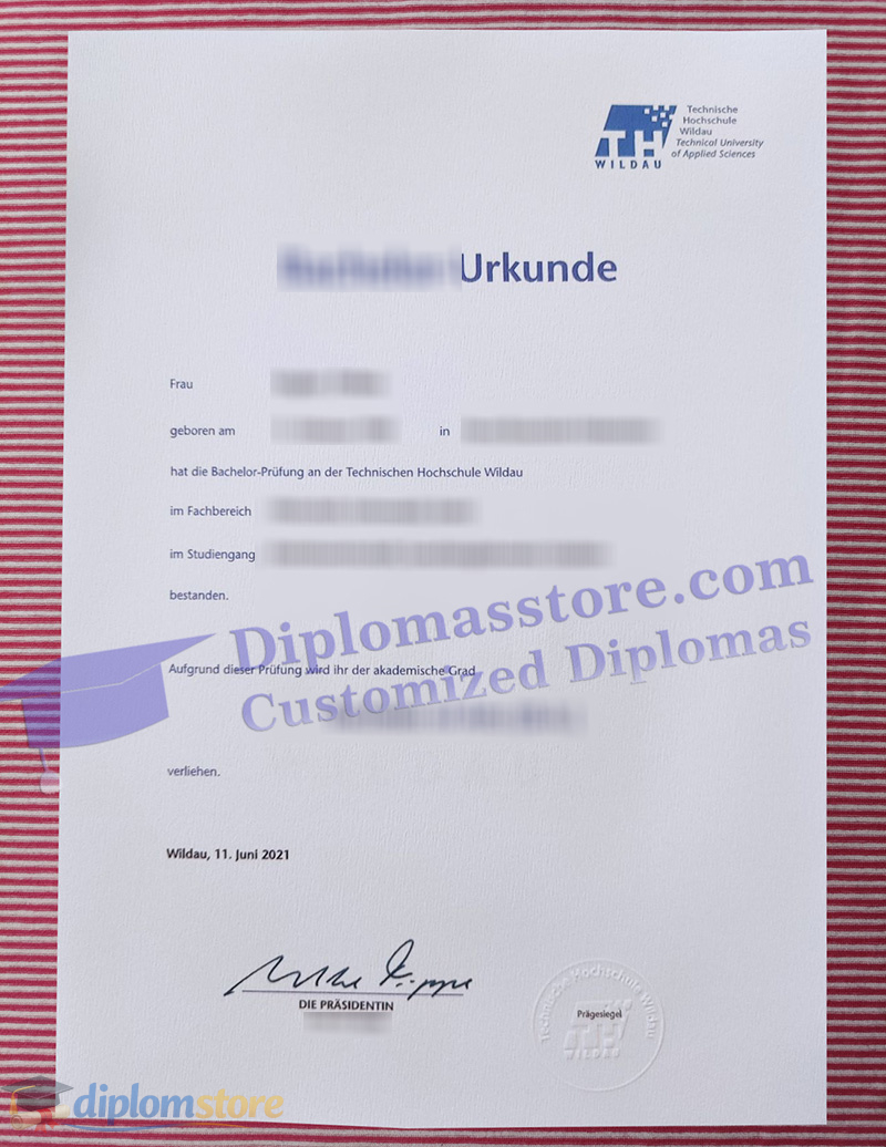 Technische Hochschule Wildau urkunde