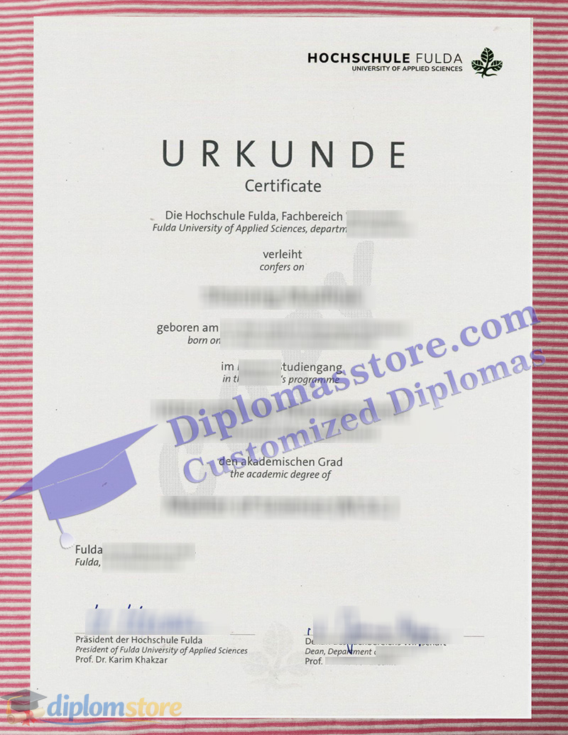 Hochschule Fulda urkunde
