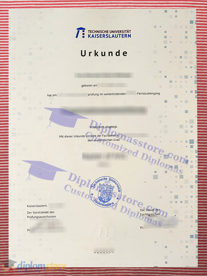 TU Kaiserslautern urkunde