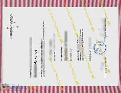 Jade Hochschule Credentials