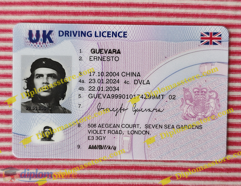 UK driving licence, UK DL card,