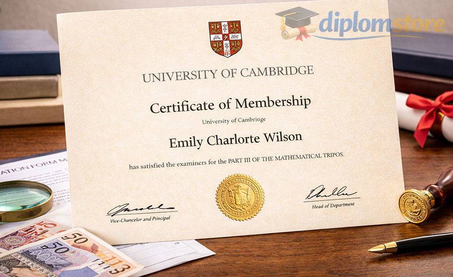 Replacement Cambridge certificate